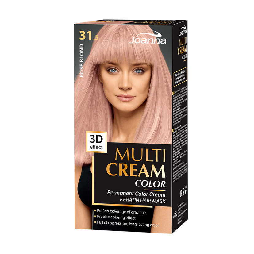 Уцінка! Фарба для волосся Joanna Multi Cream Color 31.5 Рожевий блонд, 100 мл